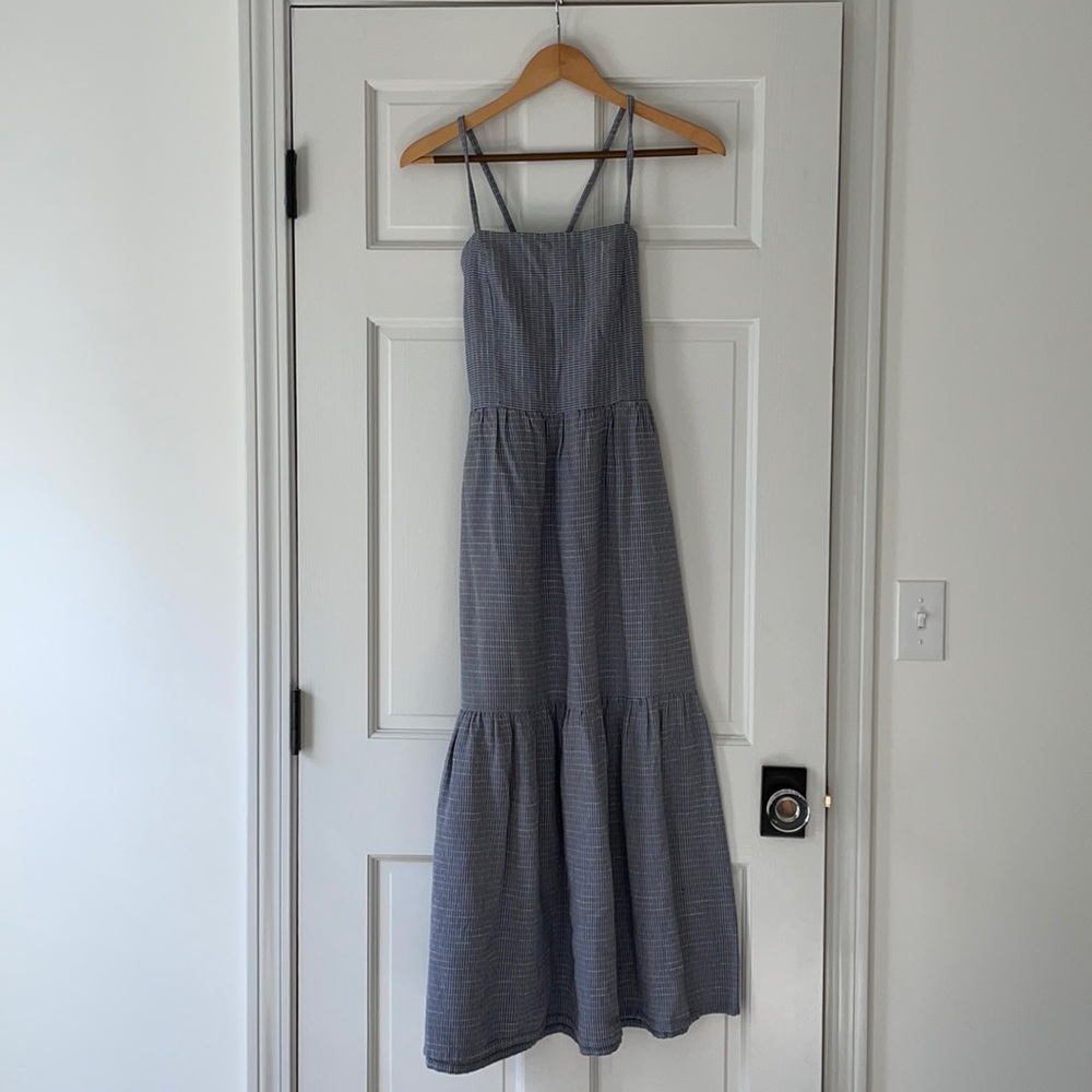 Ace&Jig Dusty midi dress in rockaway blue, size XS.